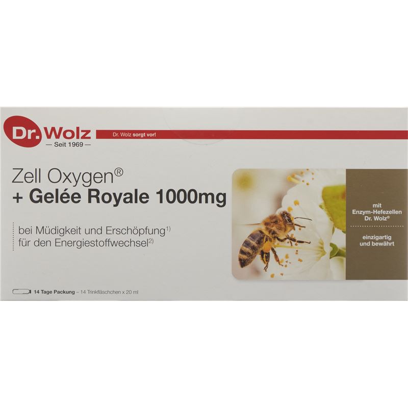 DR. WOLZ Zell Oxygen+Gelée Roya 1000mg Amp 14 Stk