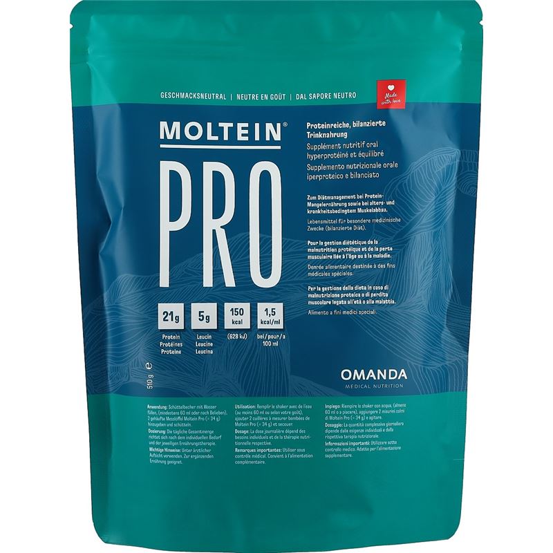 MOLTEIN PRO 1.5 Neutral Btl 510 g