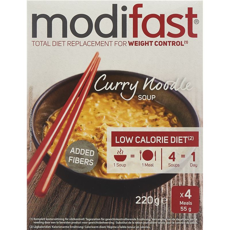 MODIFAST Nudelsuppe Curry 4 x 55 g