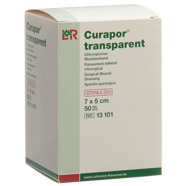 CURAPOR Wundverband 7x5cm transparent 50 Btl