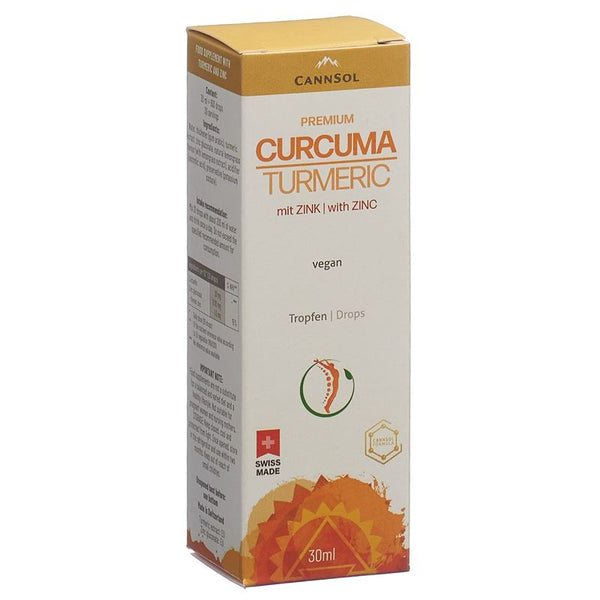 CANNSOL Premium Curcuma mit Zink Tropfen 30 ml