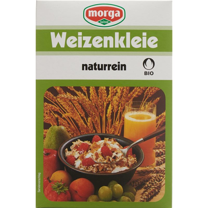 MORGA Weizenkleie naturrein Knospe Bio 250 g