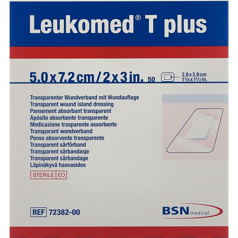 LEUKOMED T plus trans Verb 7.2x5cm 50 Stk
