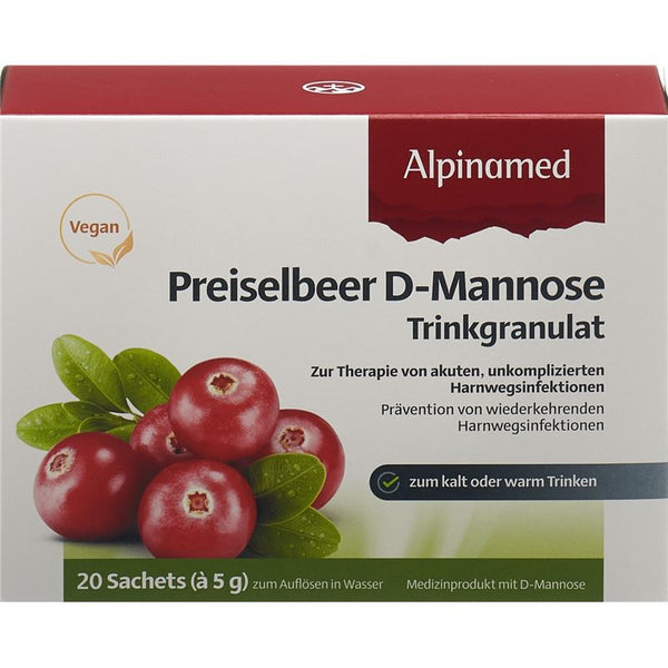 ALPINAMED Preiselbeer D-Mannose Gran 20 Btl 5 g