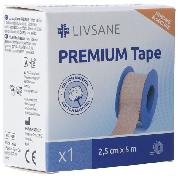 LIVSANE Premium Fixierpflaster 2.5cmx5m