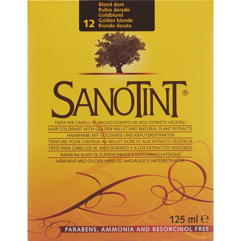 SANOTINT Haarfarbe 12 goldblond