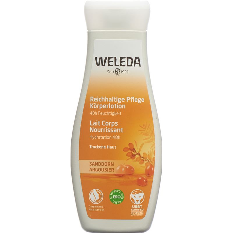 WELEDA Körperlotion reichhaltig Sanddorn Fl 200 ml