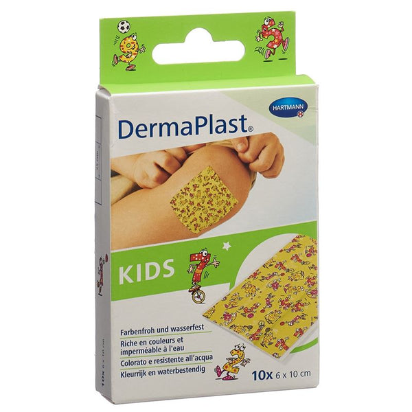 DERMAPLAST Kids Schnellverband 6x10cm Plast 10 Stk