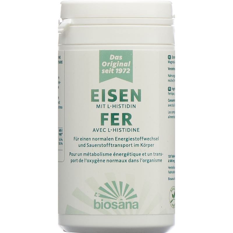 BIOSANA Eisen mit L-Histidin Tabl Ds 120 Stk