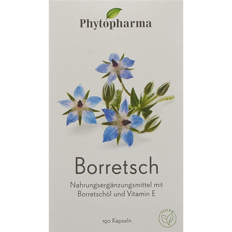 PHYTOPHARMA Borretsch Kaps 500 mg 190 Stk