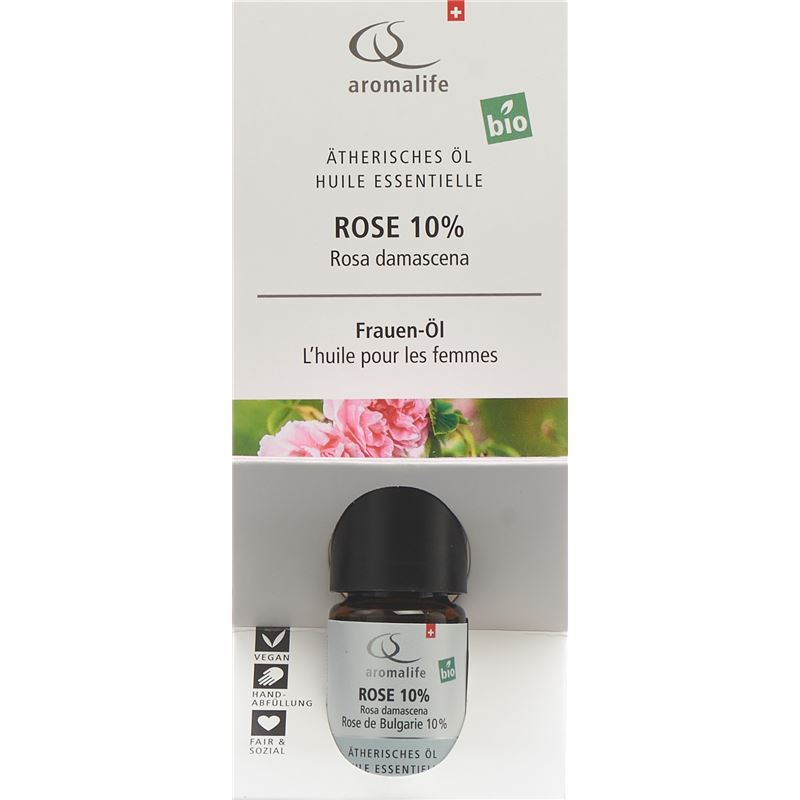 AROMALIFE TOP Rose 10% Äth/Öl BIO Fl 5 ml