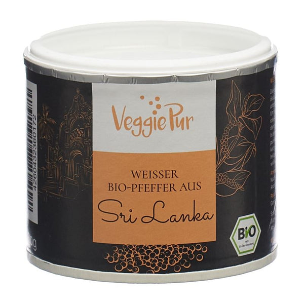 VEGGIEPUR Weisser Pfeffer Bio aus Sri Lanka 80 g