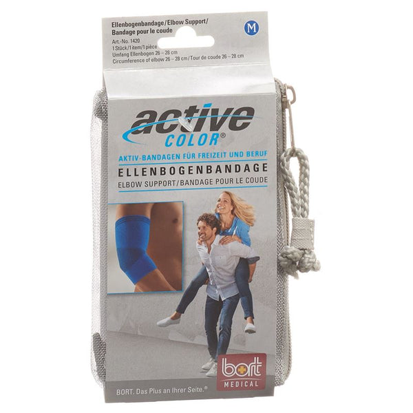 BORT ActiveColor Ellenbogenbandage L +28cm blau