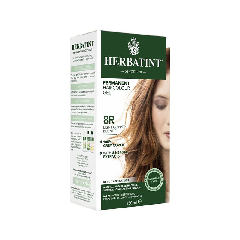 HERBATINT Haarfärbegel 8R Hell Kupferblond 150 ml