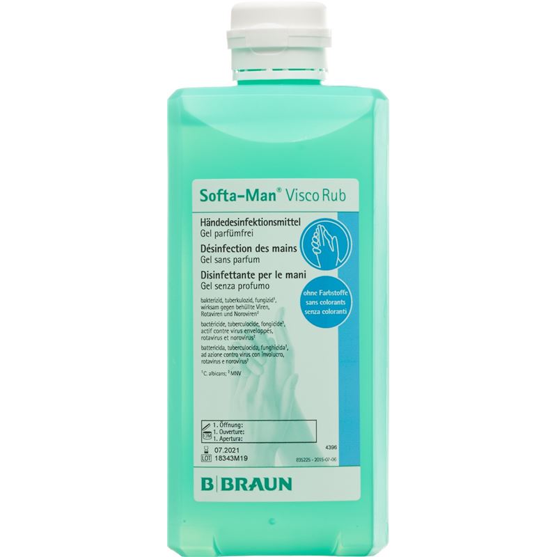 SOFTA-MAN VISCORUB Händedesinf Fl 500 ml