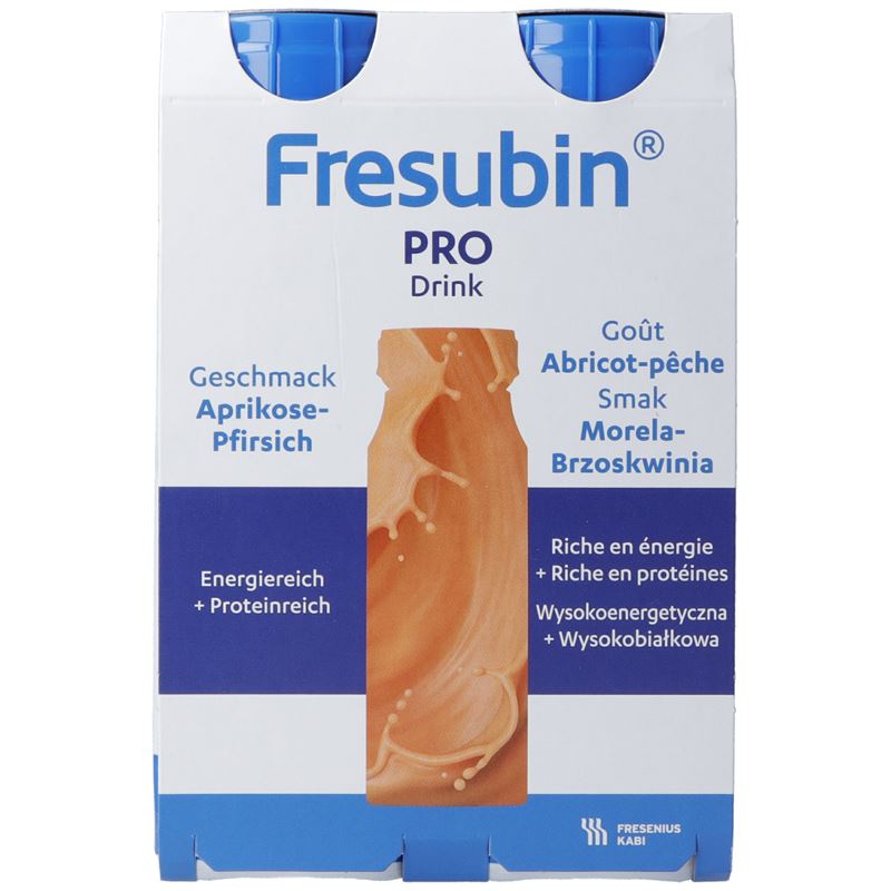 FRESUBIN Pro Drink Aprikose-Pfirsich 4 Fl 200 ml