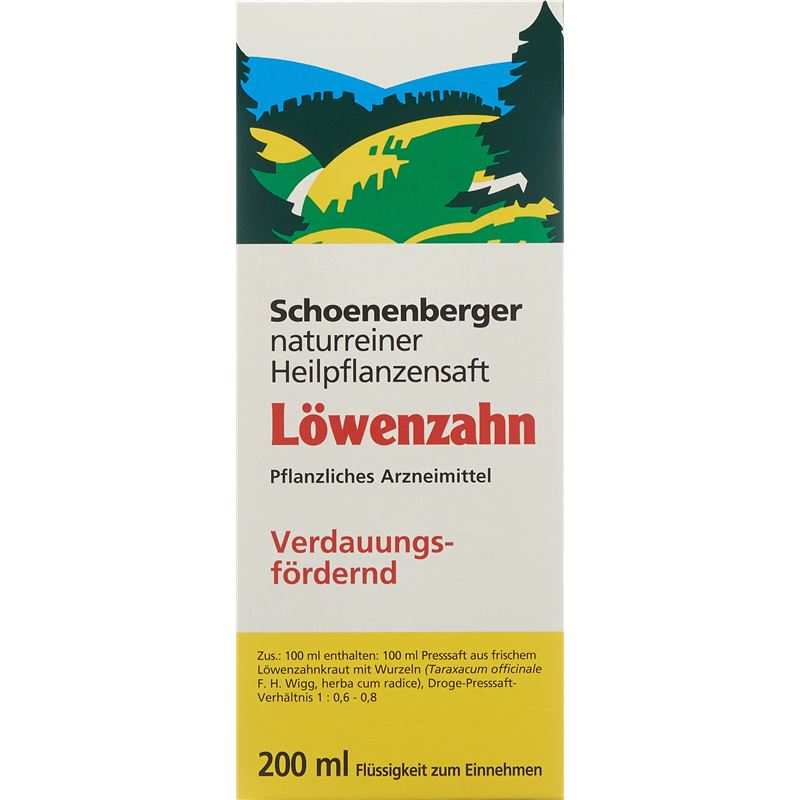 SCHOENENBERGER Löwenzahn Heilpflanzensaft 200 ml