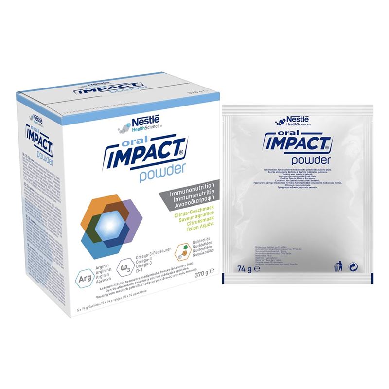 IMPACT ORAL Immunonutrition Plv Citrus 5 x 74 g