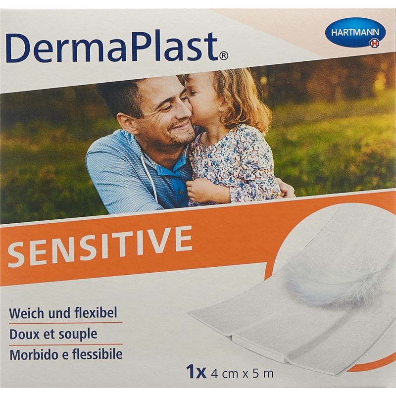 DERMAPLAST Sensitive Schnellverb 4cmx5m wei Rolle