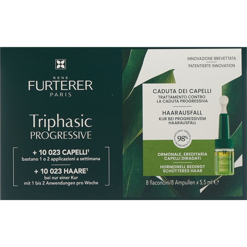 FURTERER Triphasic Progressive Kur 8 Amp 5.5 ml