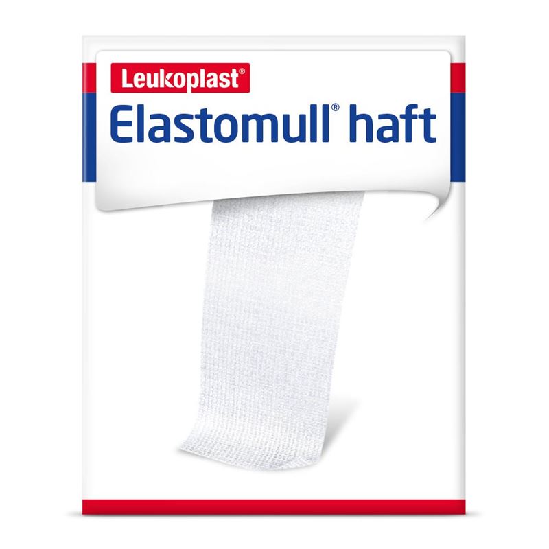 ELASTOMULL haft Gazebinde 4mx10cm weiss Rolle