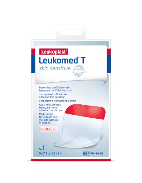 LEUKOMED T skin sensitive 5x7.5cm 5 Stk