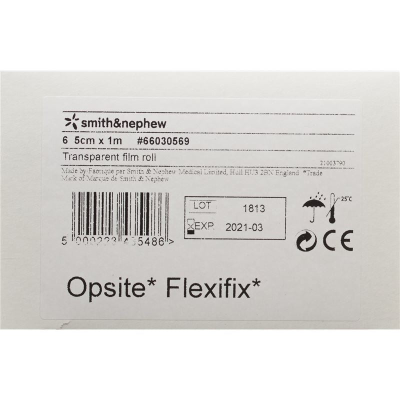 OPSITE FLEXIFIX transparente Folie 5cmx1m 6 Rolle