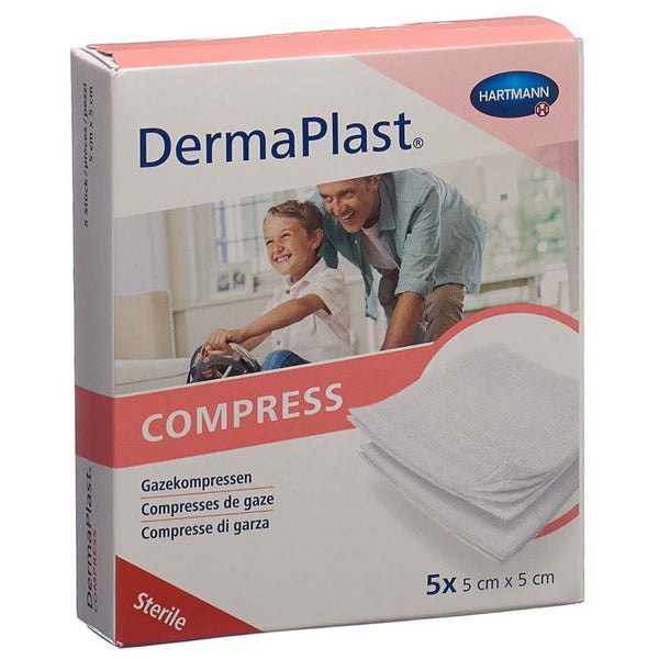 DERMAPLAST Kompressen 5x5cm 8-fach 5 x 2 Stk