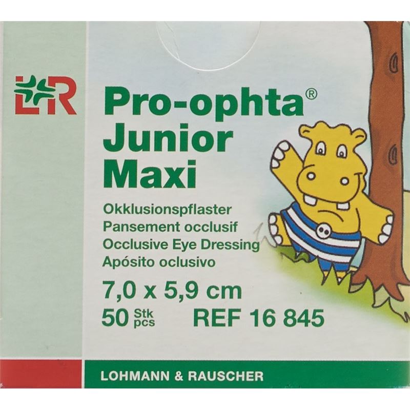 PRO-OPHTA Jun Augenpflaster maxi 7.0x5.9cm 50 Stk