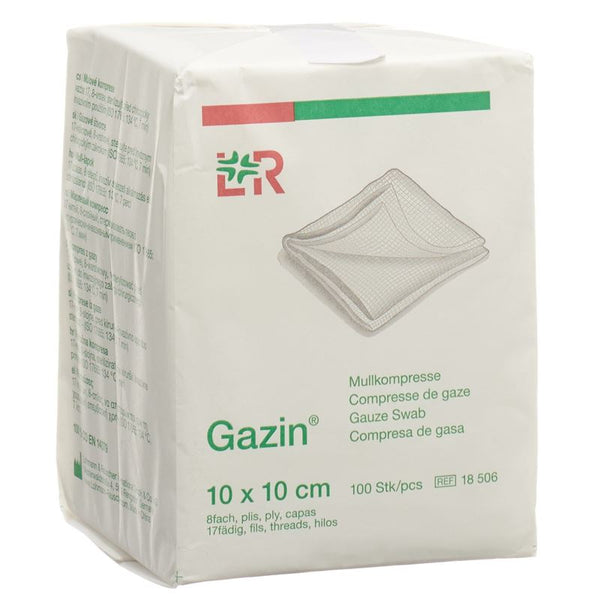 GAZIN Mullkompressen 10x10cm 8f unst 100 Stk