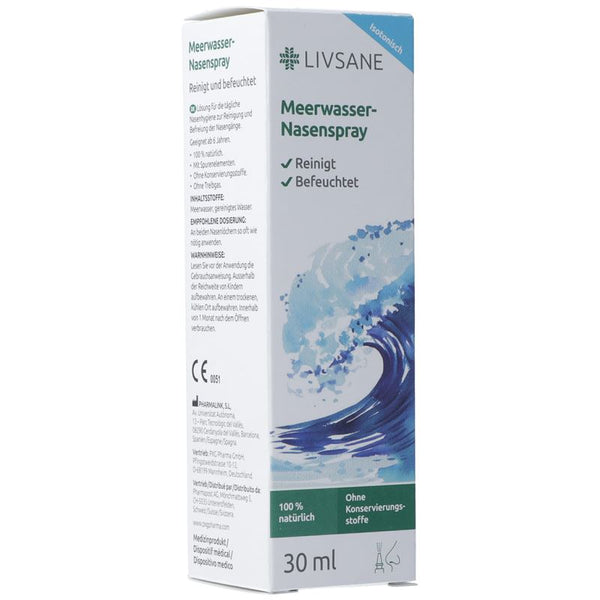 LIVSANE Nasenspray isotonisches Meerwasser 30 ml