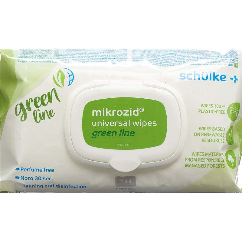 MIKROZID universal wipes greenline SP Btl 114 Stk