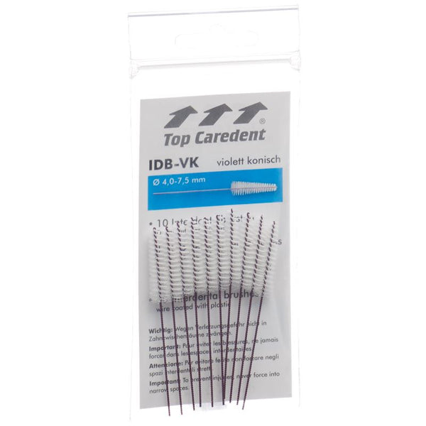 TOP CAREDENT C11 IDB-VK Int Bürste viol kon 10 Stk