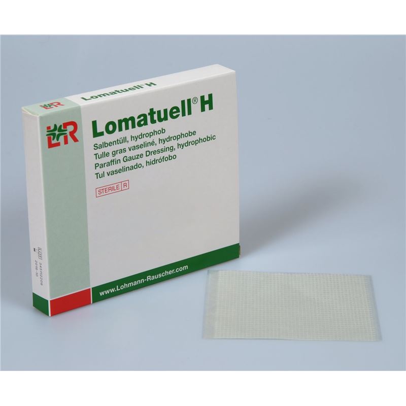 LOMATUELL H Salbentüll 10x30cm steril 10 Stk