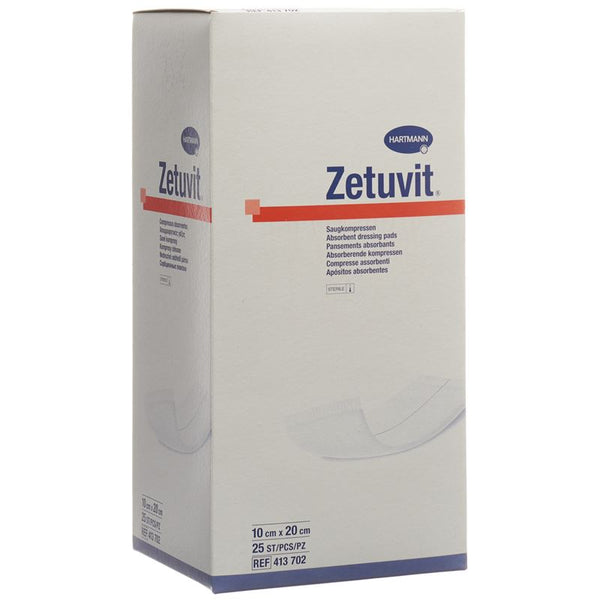 ZETUVIT Absorptionsverband 10x20cm steril 25 Stk