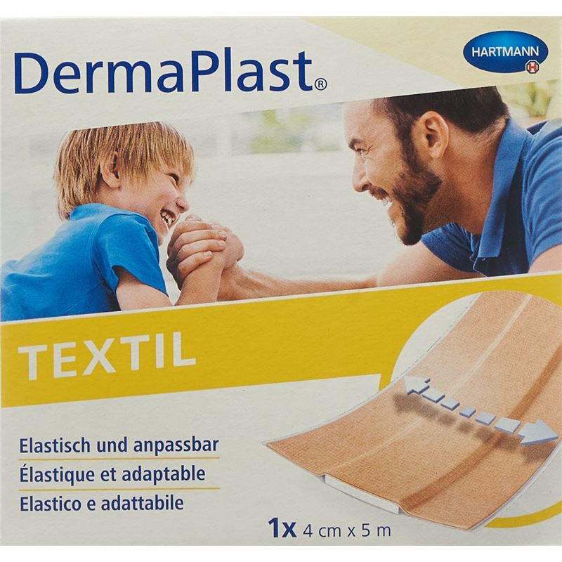 DERMAPLAST Textil Schnellverband 4cmx5m Rolle