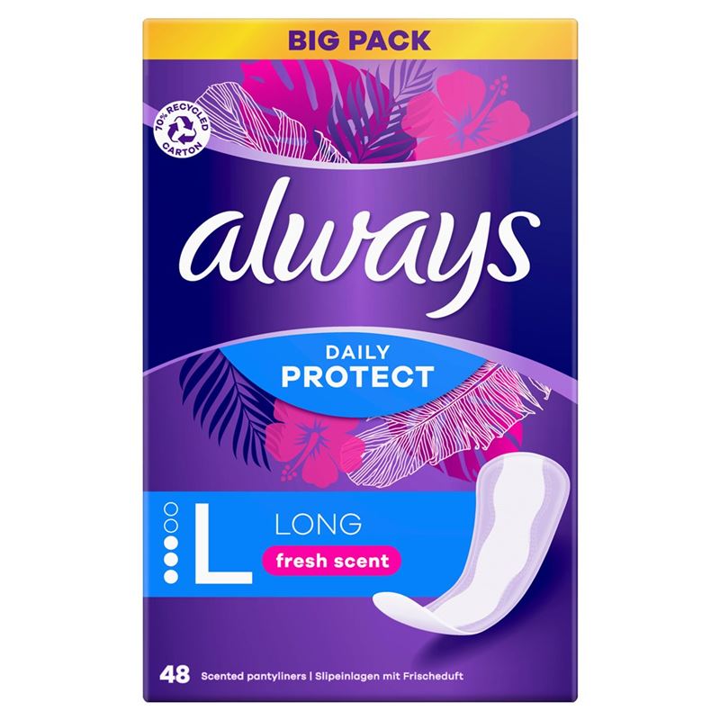 ALWAYS Slipeinl Daily Prot Long Frisch BigP 48 Stk