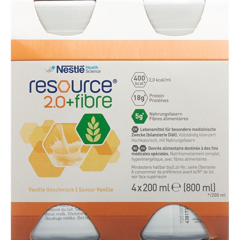 RESOURCE 2.0 Fibre Vanille 4 x 200 ml