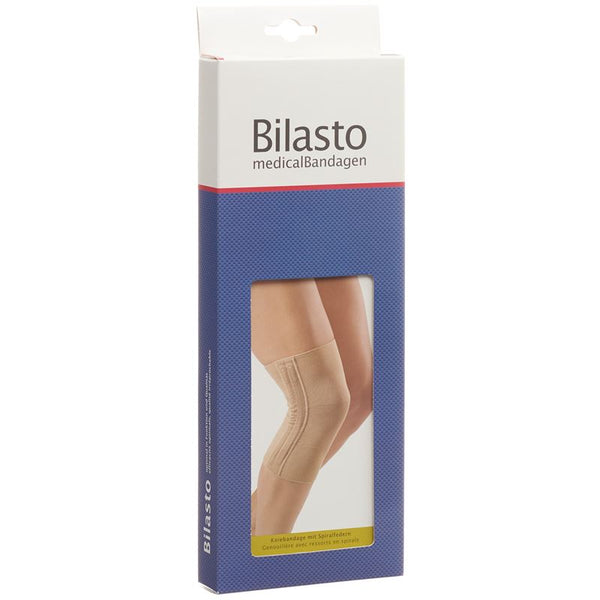 BILASTO Kniebandage mit Spiralfedern XXL beige