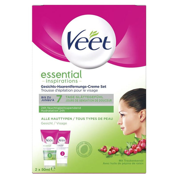 VEET Haarentfernungs-Set Gesicht 2 x 50 ml