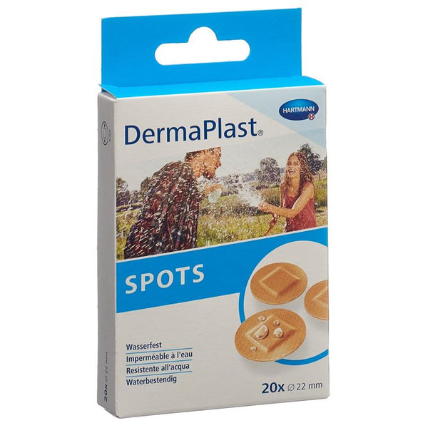 DERMAPLAST Spots rund hautfarbig 20 Stk