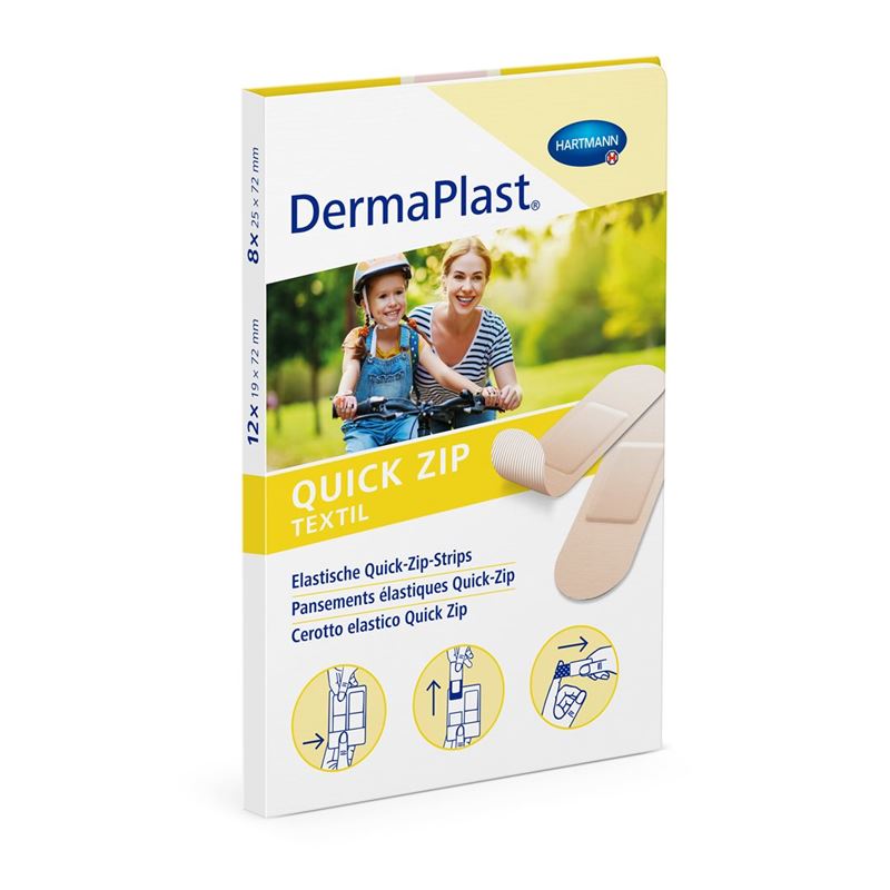 DERMAPLAST Quick Zip Pflaster 2 Grössen 20 Stk