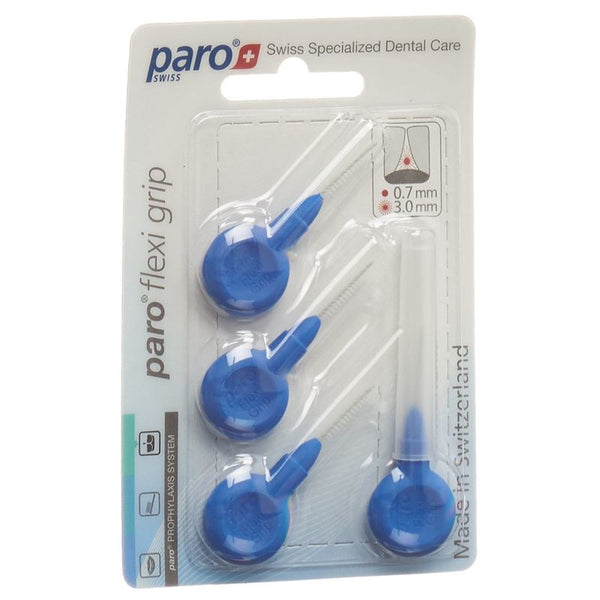 PARO Flexi Grip 3mm x-fine blau zylindrisch 4 Stk