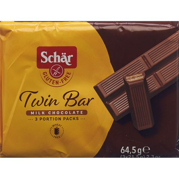 SCHÄR Twin Bar Snack m Schoko glutenfr 3 x 21.5 g