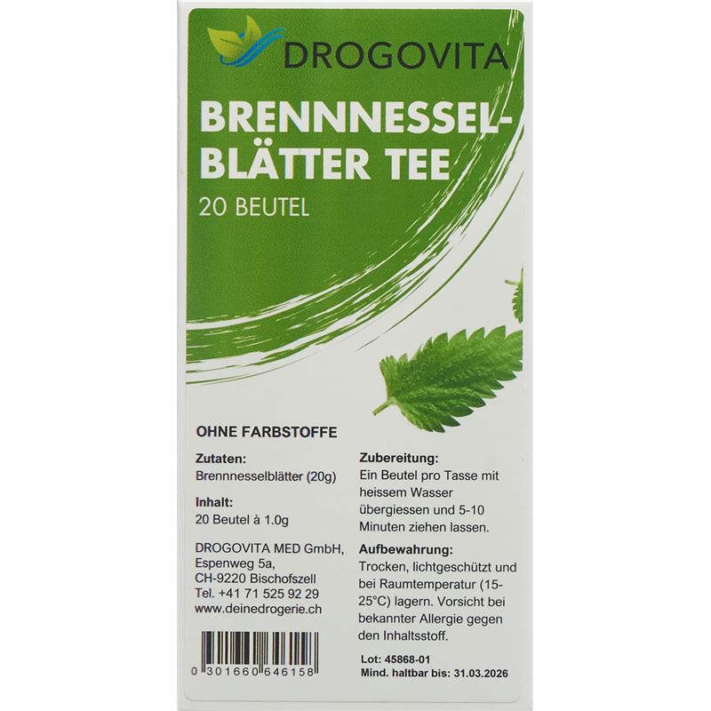 DROGOVITA Brennnessel Tee Btl 20 Stk