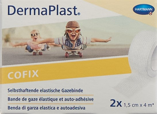 DERMAPLAST CoFix 1.5cmx4m weiss 2 Stk