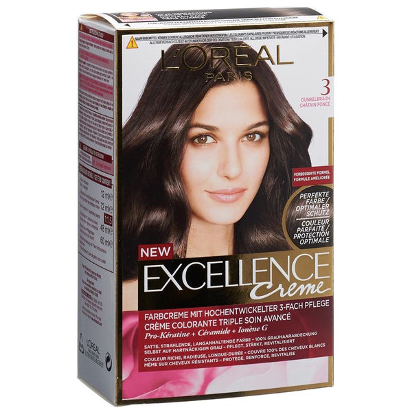 EXCELLENCE Creme Triple Prot 3 dunkelbraun