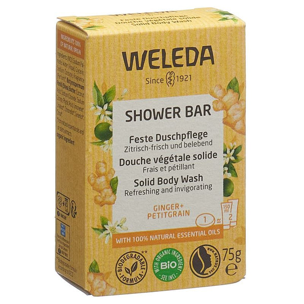 WELEDA Feste Duschpflege Ginger Petitgr 75 g