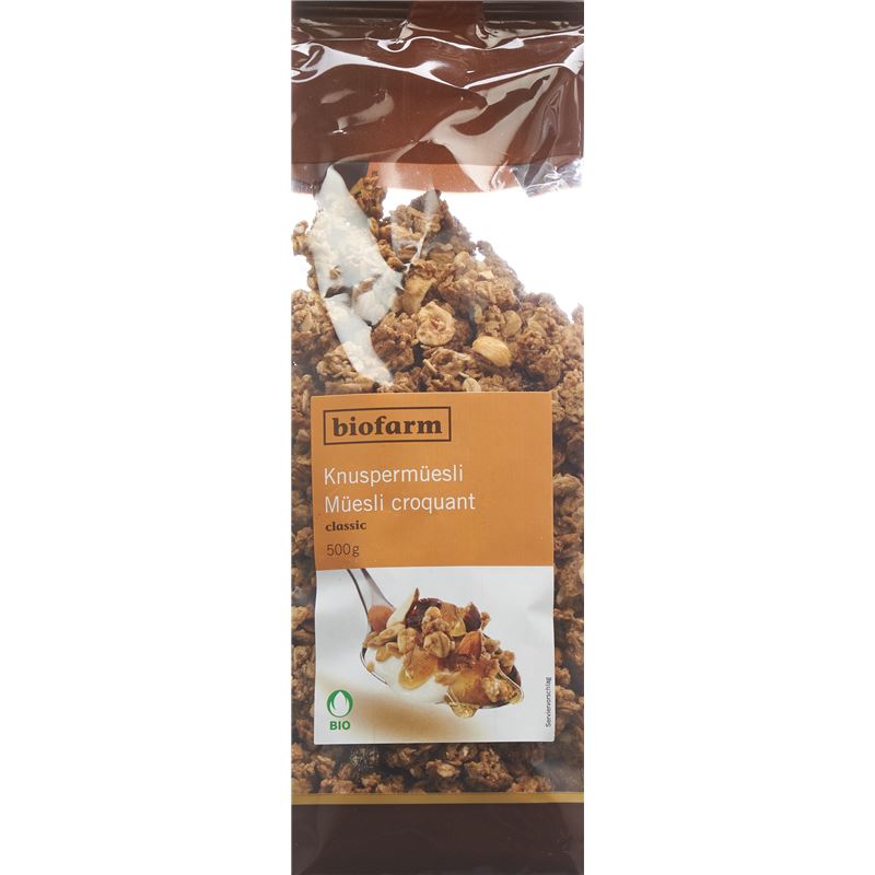 BIOFARM Knusper Müesli Knospe Btl 500 g