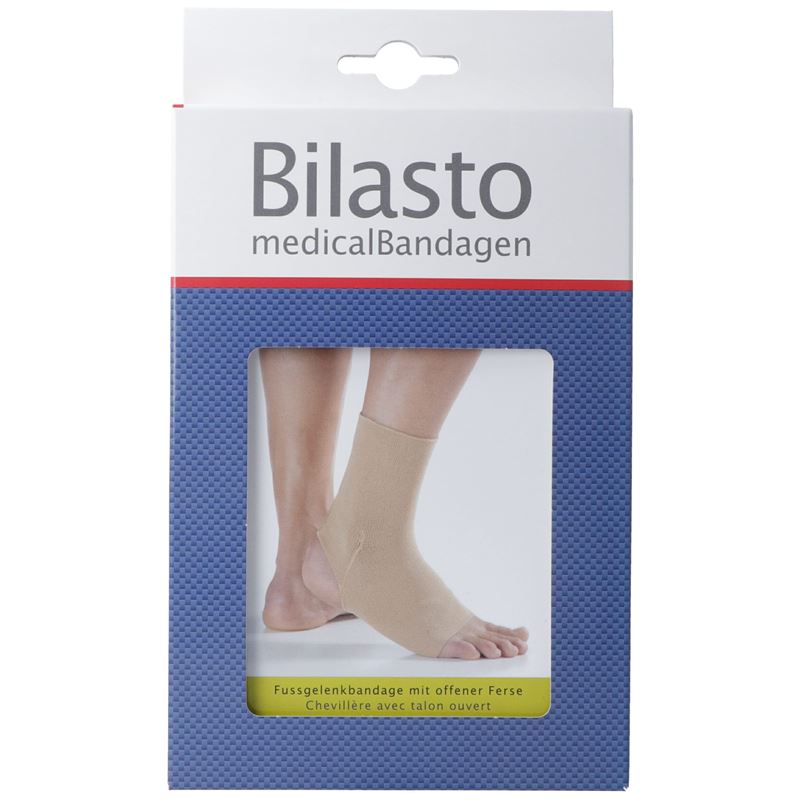 BILASTO Fussgelenkbandage XL Ferse offen beige